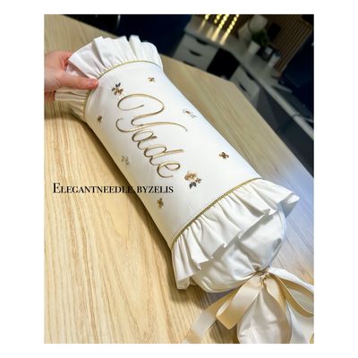 Cylindrical Pillow with Fringes