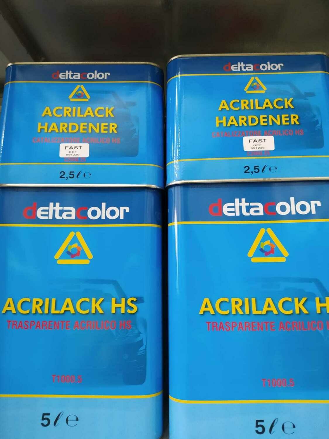 Trasparente acrilico HS LT.5 Delta Color completo di catalizzatore LT.2,5