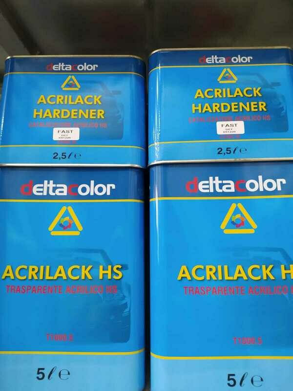 Trasparente acrilico HS LT.5 Delta Color completo di catalizzatore LT.2,5