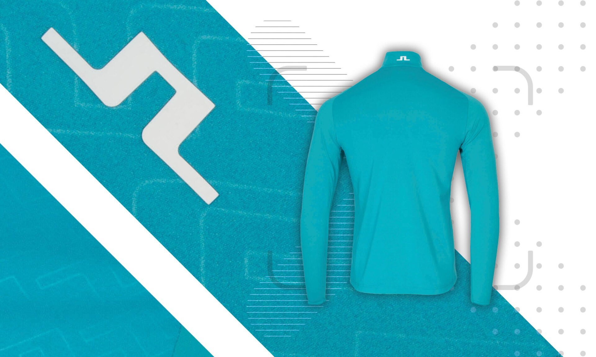 J Lindeberg Henry Mid Layer Golf Sweater - JL Enamel Blue