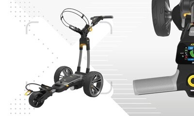 PowaKaddy CT6 GPS Electric Golf Trolley 2023 - Gun Metal (18 hole), Battery: 18 Hole Lithium, Colour: Gun Metal