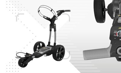 PowaKaddy FX5 Electric Golf Trolley 2022 - Gun Metal (36 Hole), Battery: 36 Hole Lithium, Colour: Gun Metal, Free Gift: Umbrella Holder