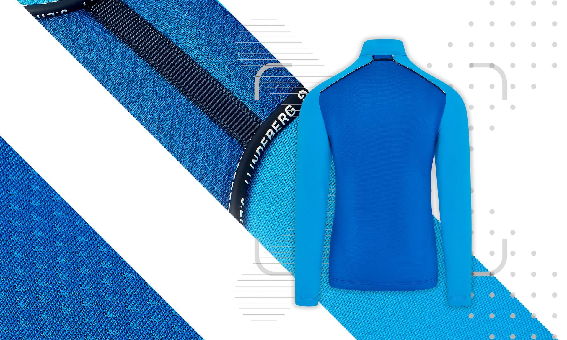 J Lindeberg Terry Mid Layer  - Brilliant Blue