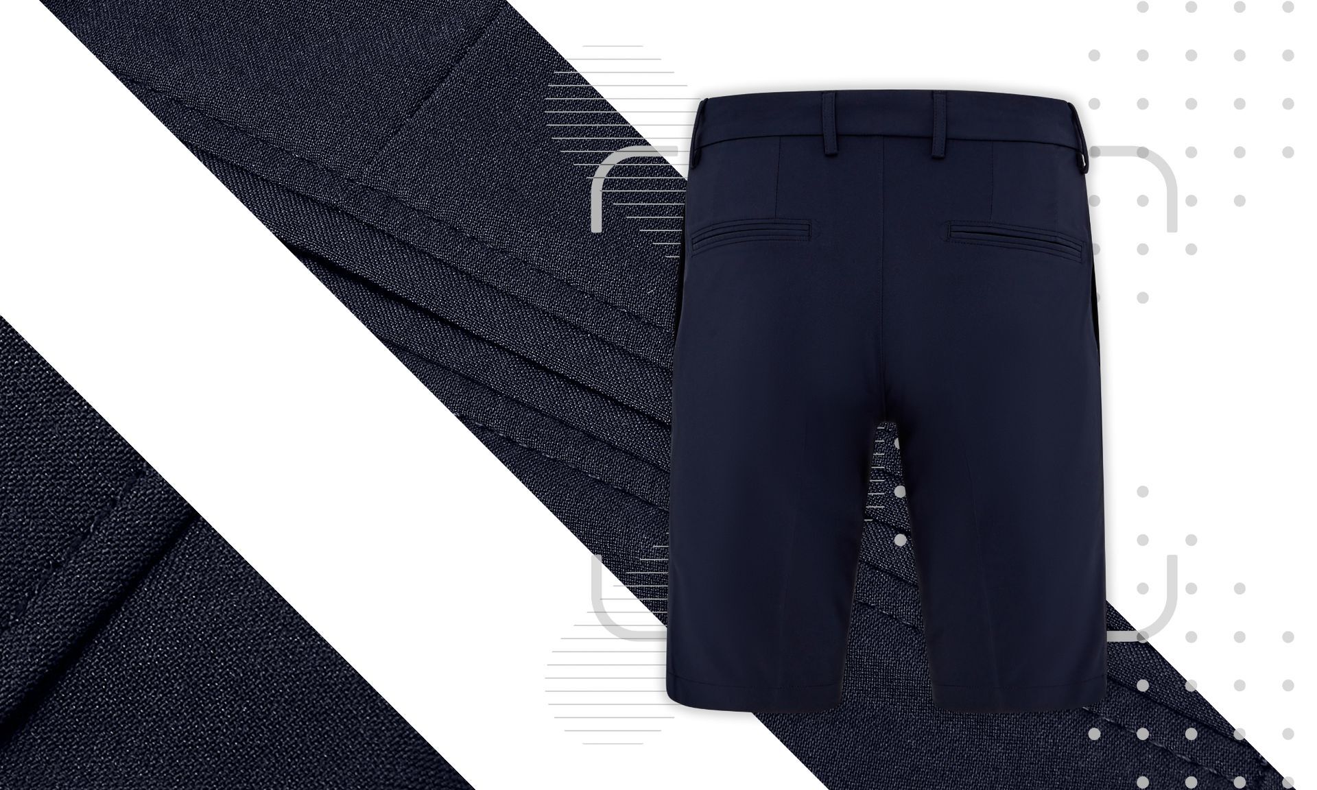 J Lindeberg Somle Golf Shorts - JL Navy