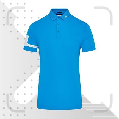 J Lindeberg Heath Golf Polo Shirt - JL Brilliant Blue