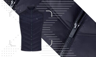 Calvin Klein Frontera Hybrid Golf Gilet - Navy, Size: Medium