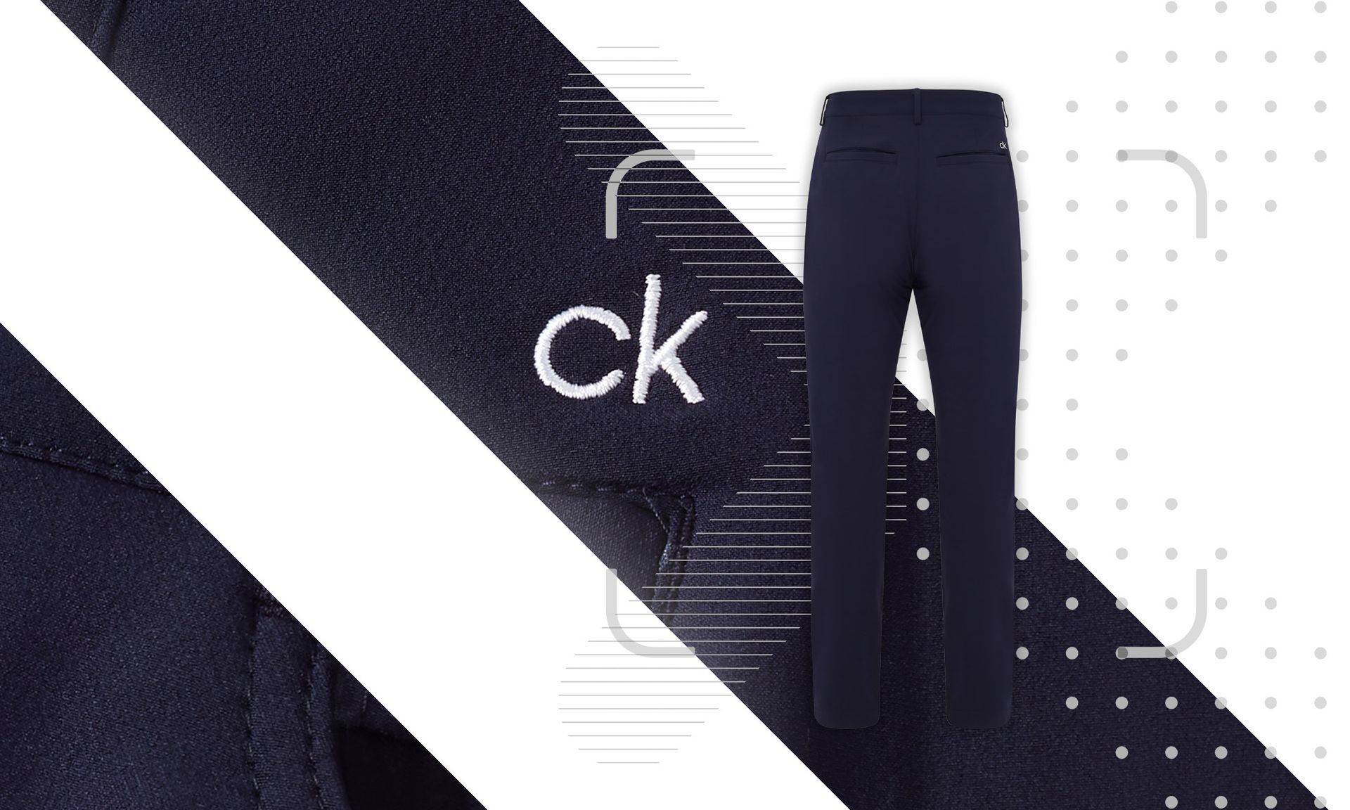 Calvin Klein Genius 4-Way Stretch Golf Trouser - Dark Navy