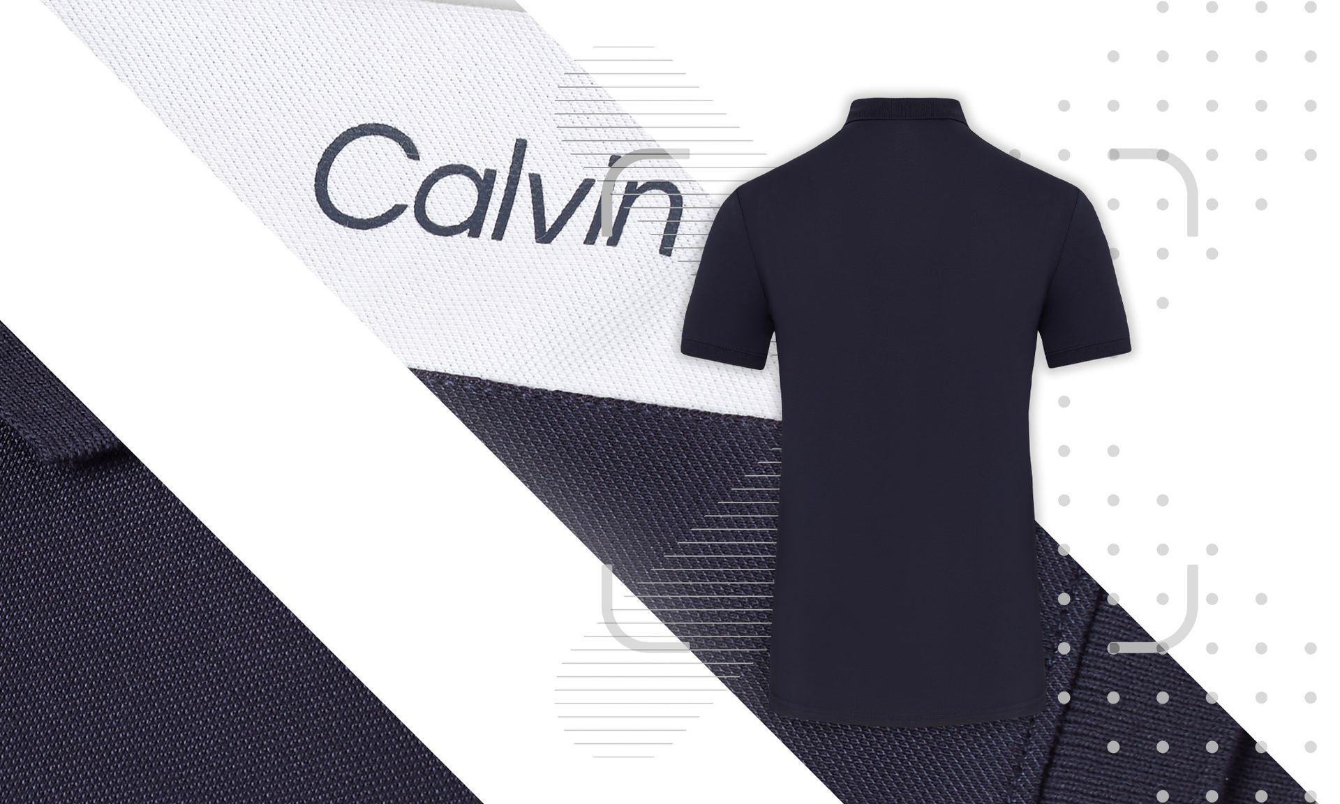 Calvin Klein Miles Golf Polo Shirt - Navy