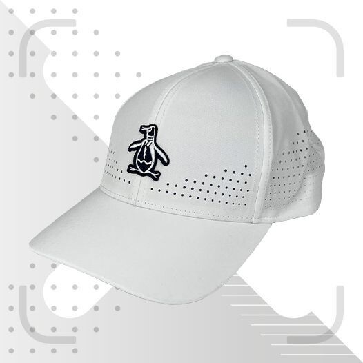 Penguin Perforated Golf Cap - Bright White
