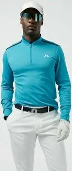 J Lindeberg Tech Bridge Golf Mid Layer - JL BLue