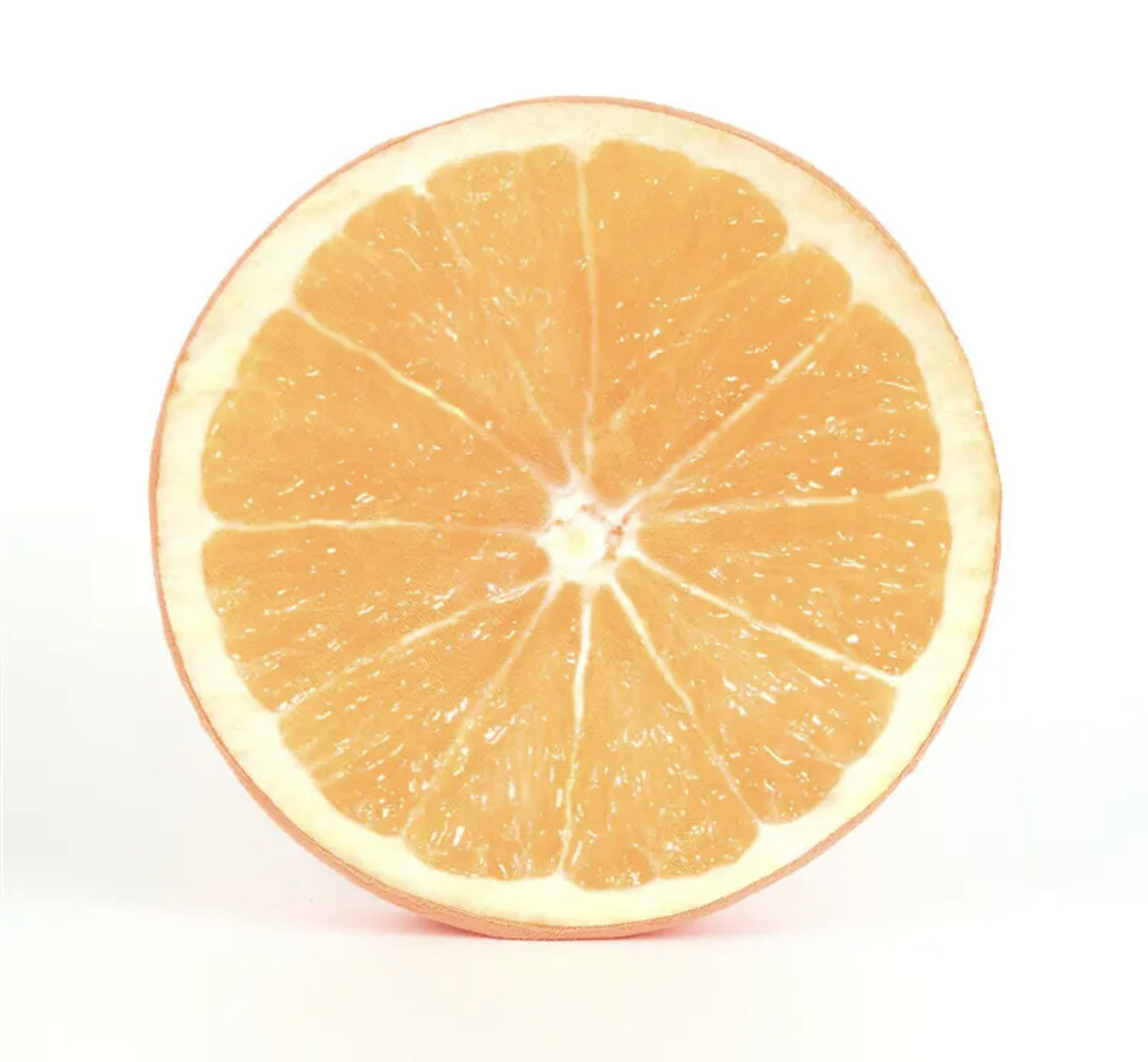 Sitzkissen Orange / Limette