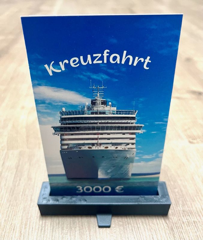 Spar Challenge Klappkarte "Kreuzfahrt"