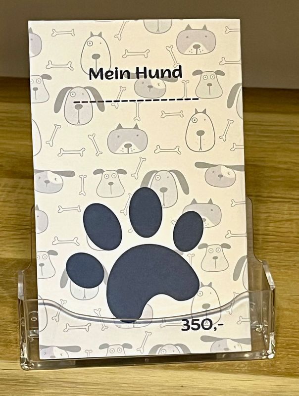 Spar Challenge Klappkarte Spar Challenge Klappkarte "Mein Hund"