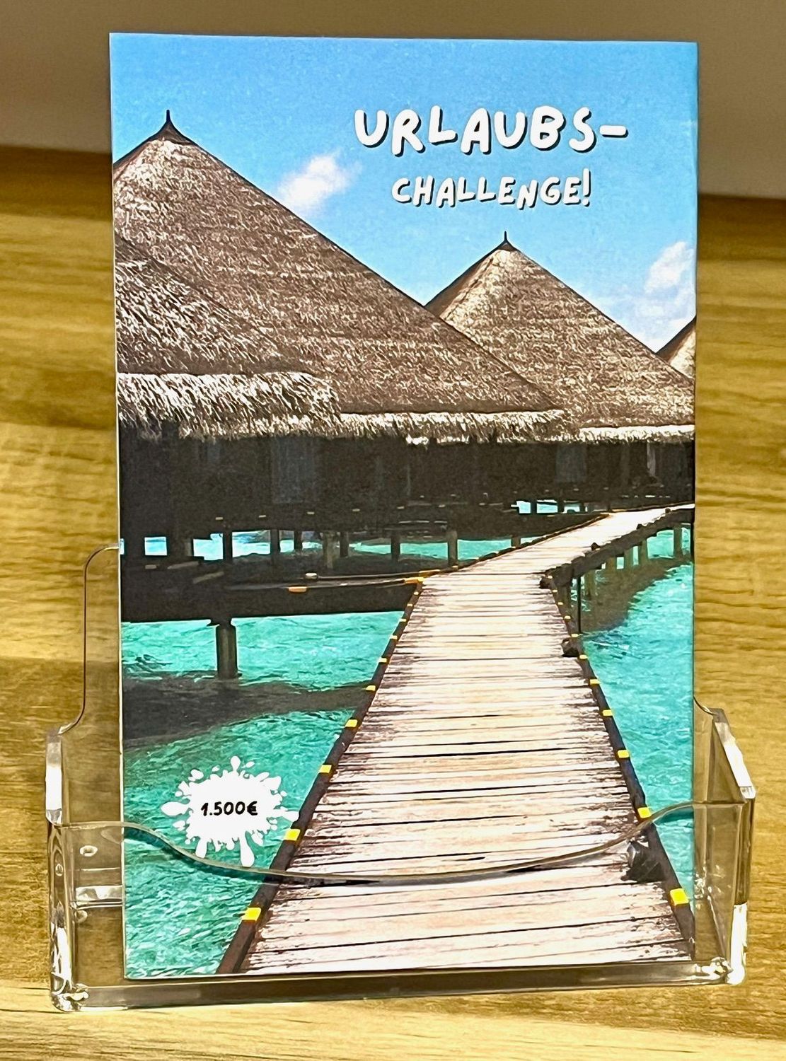 Spar Challenge Klappkarte "Urlaub"