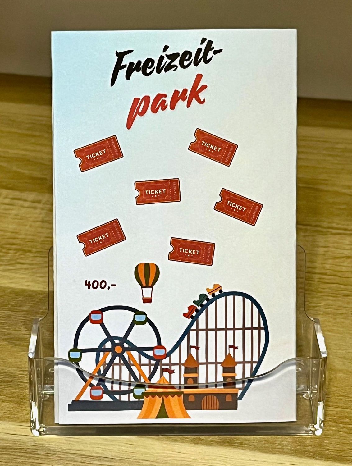 Spar Challenge Klappkarte "Freizeitpark"