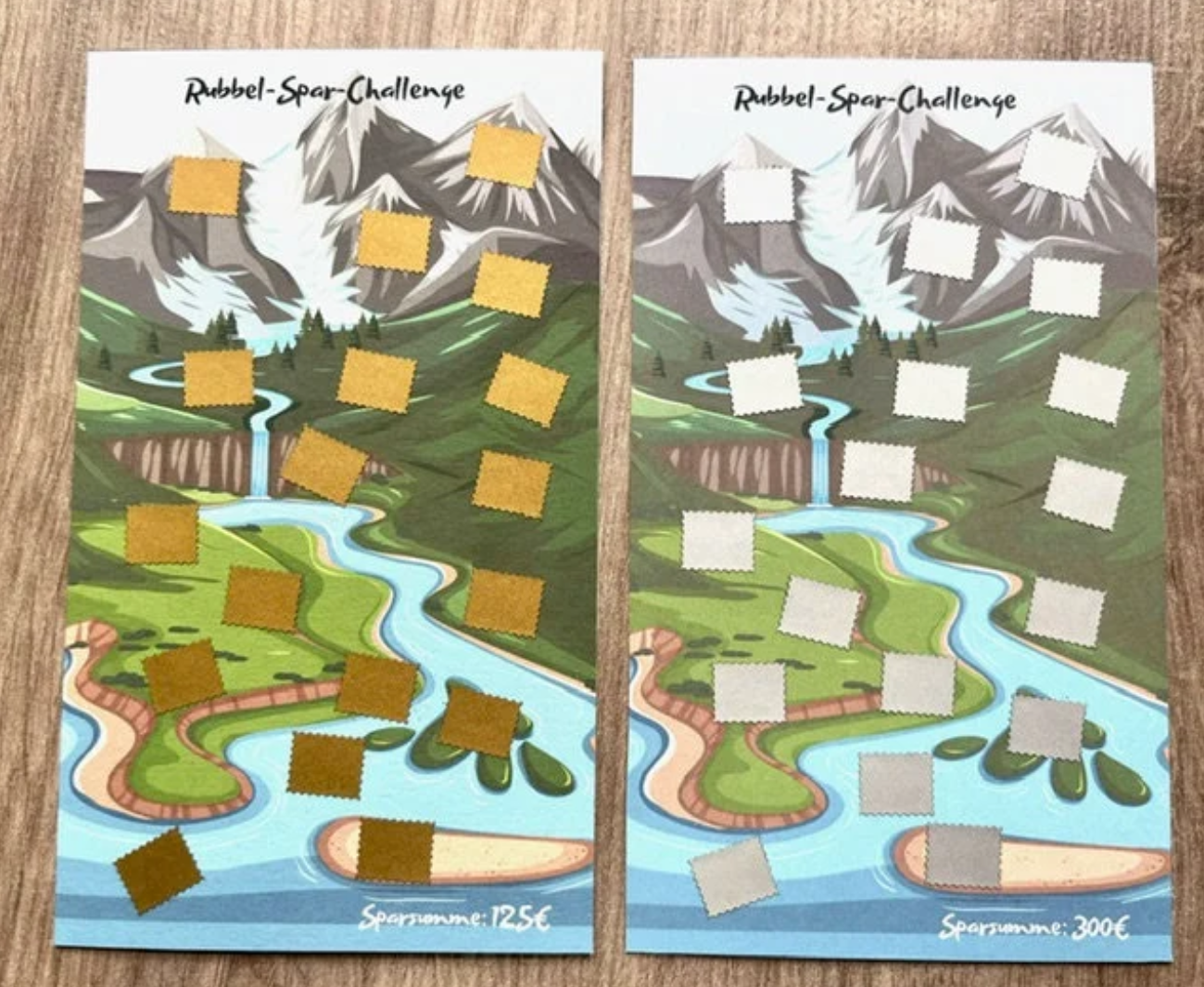 Rubbel Spar Challenge "Berg und Tal"