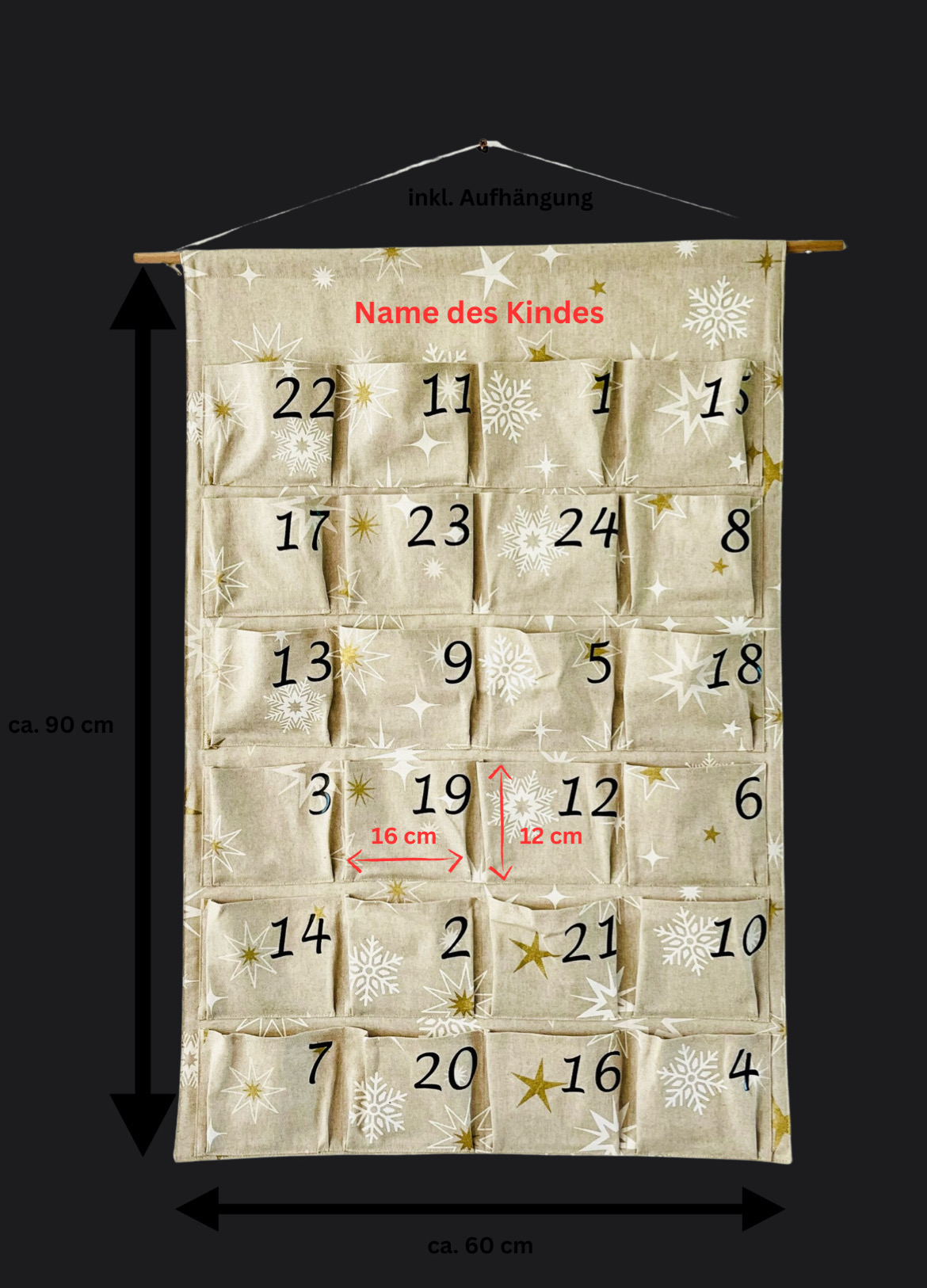 Adventskalender zum Befüllen