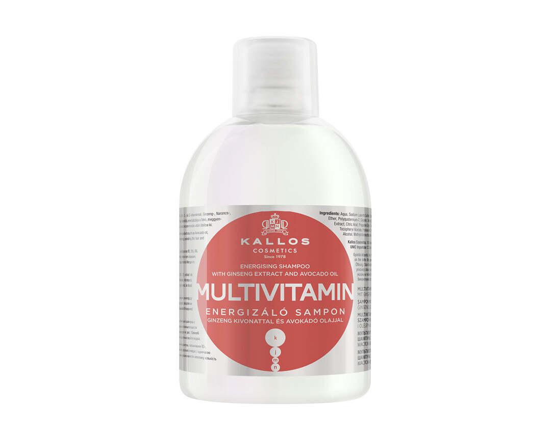KJMN MULTIVITAMIN ENERGISING SHAMPOO WITH GINSENG EXTRACT AND AVOCADO OIL 1000ML