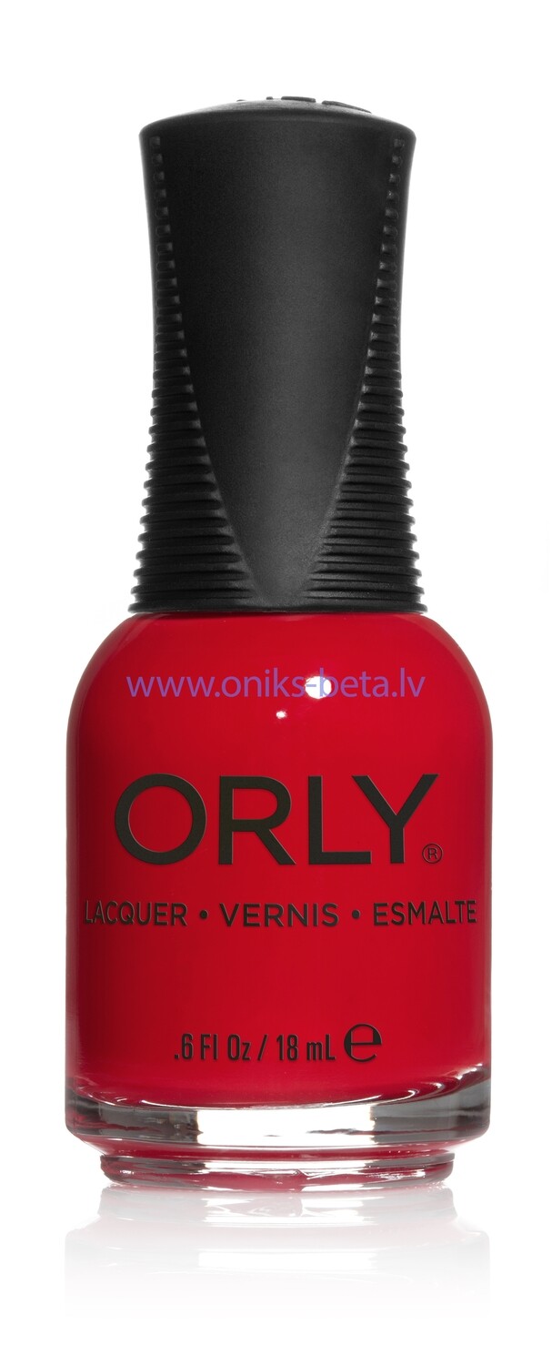 ORLY NAIL LACQUER .6 OZ / 18ML Haute Red
