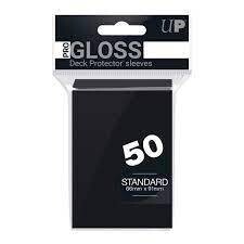 PRO-Gloss 50ct Standard Deck Protector sleeves: Black
