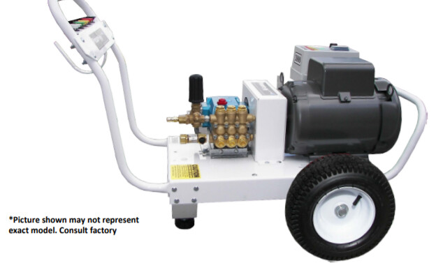 Pressure-Pro 3000PSI 4GPM Pressure Washer Pro-Max Series Electric Polychain Belt Drive - 230Volt/3PH/17A - General Pump - 7.5HP