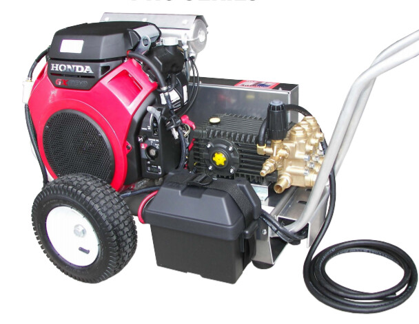 Pressure-Pro 3500PSI 8GPM Pressure Washer Pro Series - V-Belt Drive - AR Pump - Honda GX690 Engine - Cold Water Gas - Electric Start