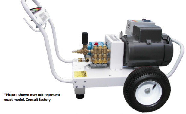 Pressure-Pro 3000PSI 4GPM Pressure Washer Pro-Max Series Electric Polychain Belt Drive - 230Volt/1PH/33A - AR Pump - 7.5HP