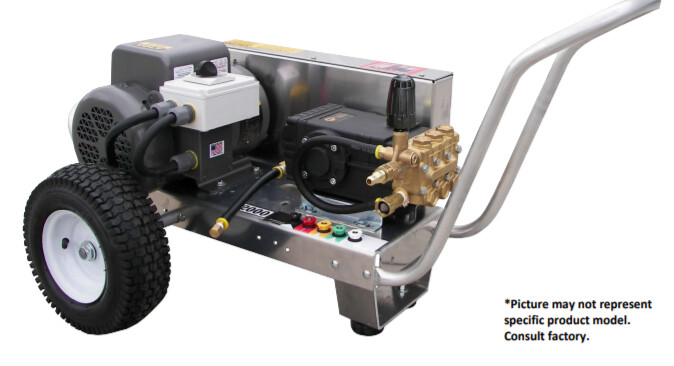 Pressure-Pro 4000PSI 3.5GPM Pressure Washer Eagle Series Electric V-Belt Drive - 230Volt/3PH/23A - AR Pump - 10HP