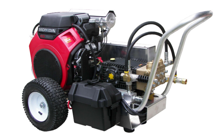 Pressure-Pro 6000PSI 4.5GPM Pressure Washer Pro Series - V-Belt Drive - General Pump - Honda GX690 Engine - Cold Water Gas - Electric Start