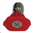 Pressure Washer Nozzle - 0 Degrees - Red