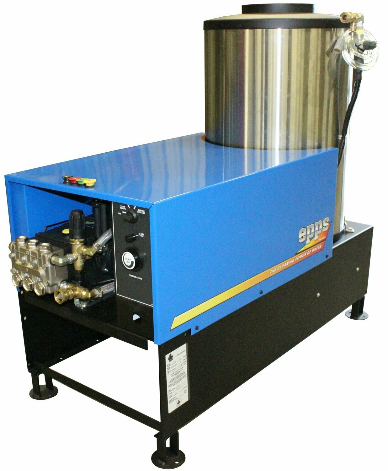 EPPS PRESSURE WASHER 3000PSI 4GPM  5500 Belt Drive Hot Water Electric - 230V/1PH/7.5HP - Natural Gas or Propane Burner
