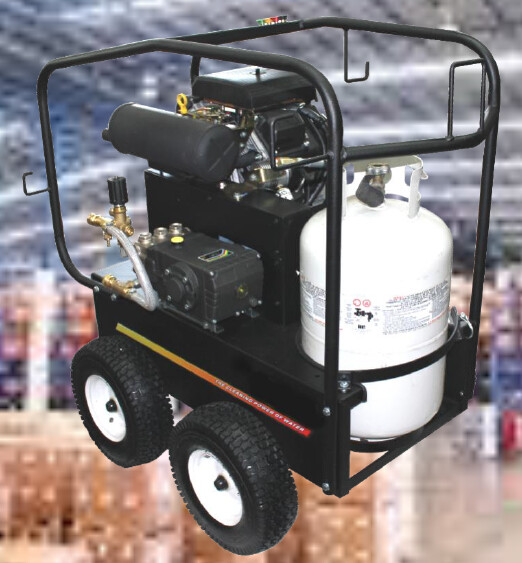 EPPS PRESSURE WASHER 3500PSI 5GPM Portable 4 WHEEL CART CW535K25LP BELT DRIVE LIQUID / VAPOR PROPANE