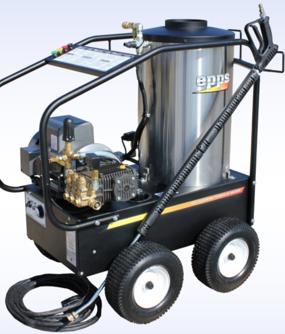 EPPS PRESSURE WASHER 1400PSI 2GPM  1214 - Direct Drive Hot Water Electric - 110V/1PH/2HP - Diesel, Kerosene, or Oil Fired Burner