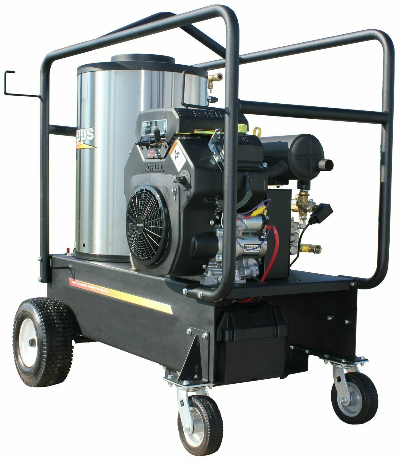 EPPS PRESSURE WASHER 5000PSI 4.5GPM 4 Wheel  5550K25BD Belt Drive Hot Water Liquid / Vapor Propane - Hot Water Liquid / Vapor Propane Engine - Kohler CH720