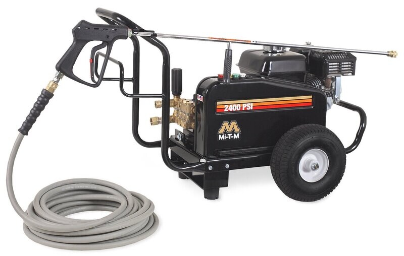 Mi-T-M Pressure Washer Cold Water/Gas Engine - 2400PSI - 2.8GPM