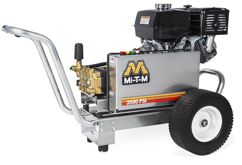 Mi-T-M Pressure Washer Cold Water/Gas Engine - 3500PSI - 4GPM