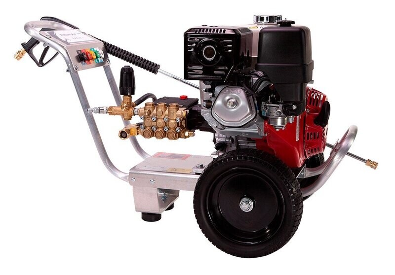 Pressure-Pro 4200PSI 4GPM Pressure Washer Eagle Series - General Pump - Honda GX390 Engine - Cold Water Gas - Pull Start