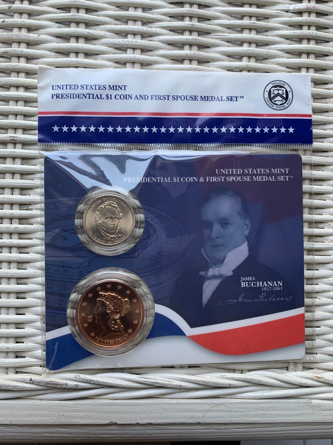 James Buchanan Coin and Medal Set
