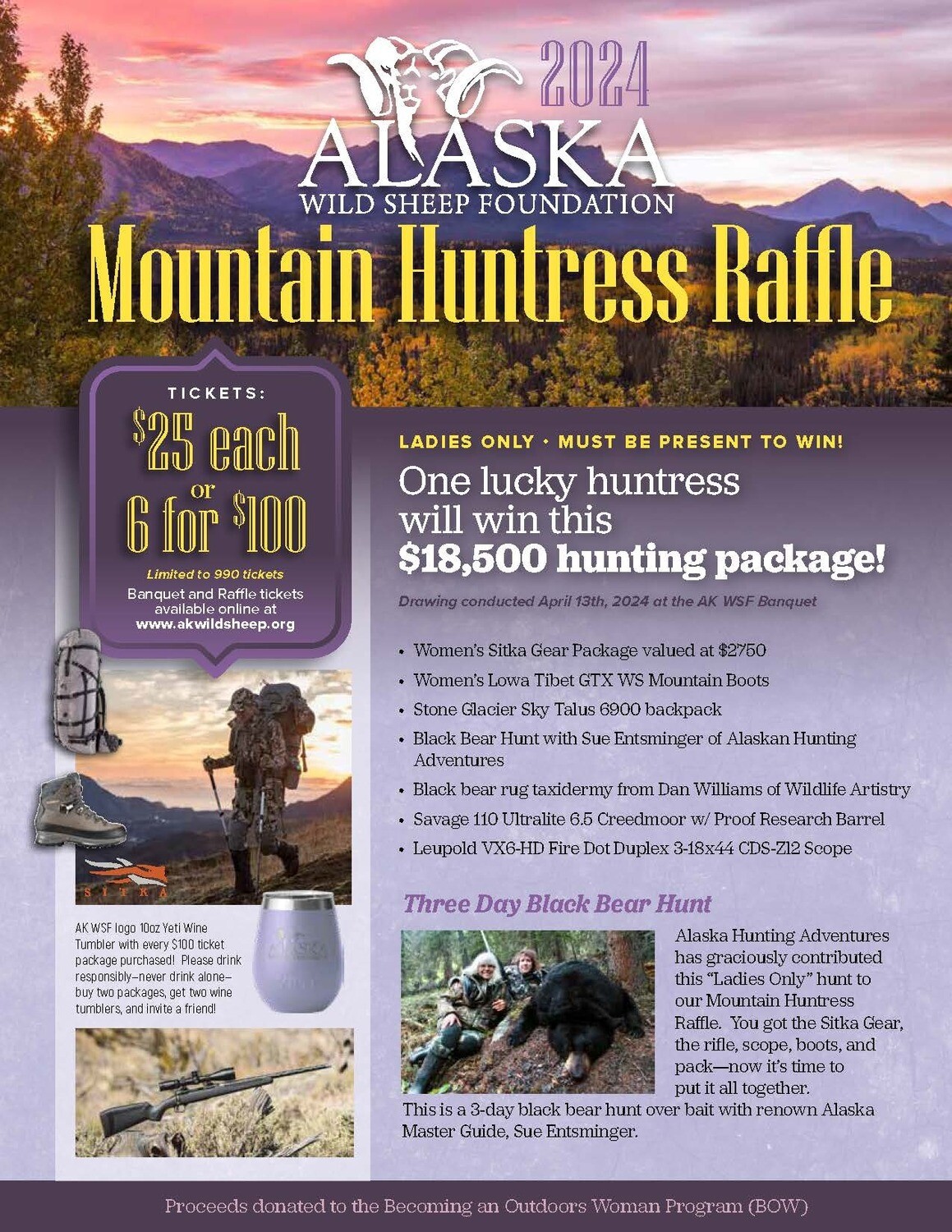 2024 Mountain Huntress Raffle