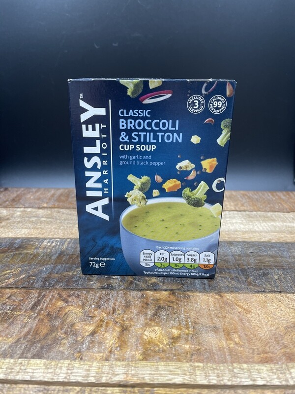 Ainsley Classic Broccoli &amp; Stilton Cup Soup 72g