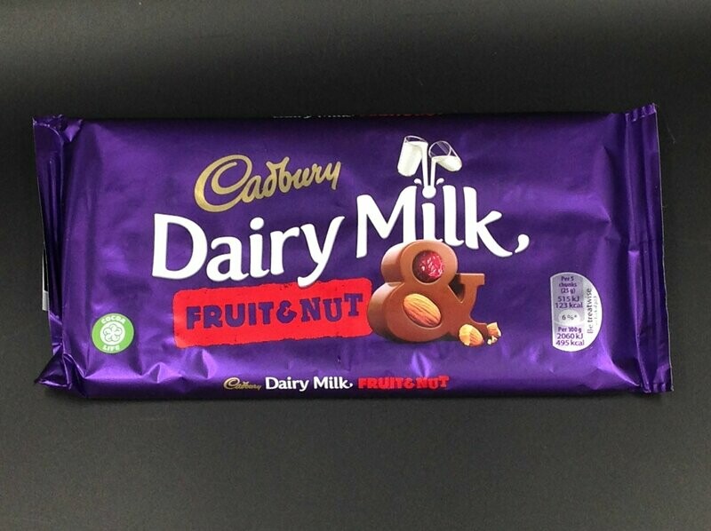 Cadbury Dairy Milk Fruit &amp; Nut 180g