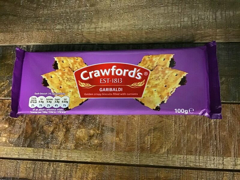 Crawford&#39;s Garibaldi With Currants 100g