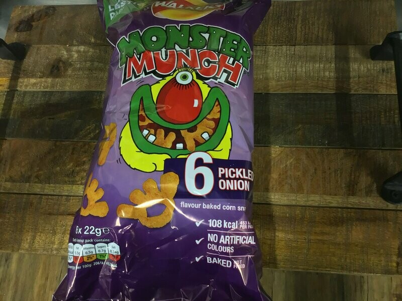 Monster Munch Pickled Onion 6-Pack x20g