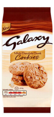 Galaxy White Chocolate chunk Cookies 180g