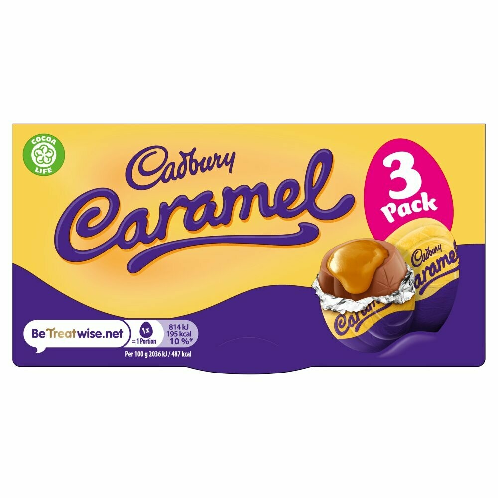 Cadbury Caramel Eggs 3 Pack 120g