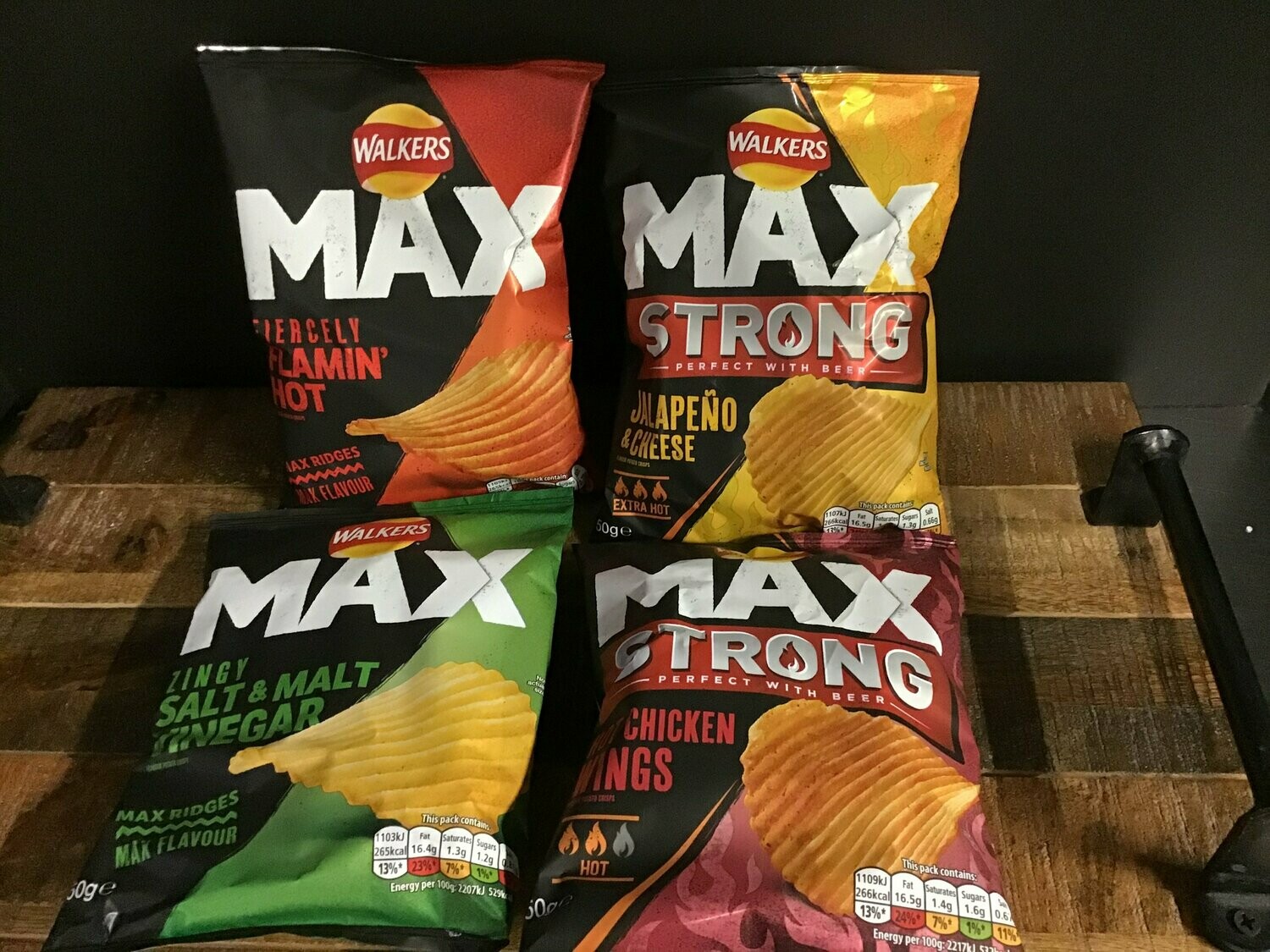 Walkers Max Strong Jalapeno & Cheese Extra Hot 50g