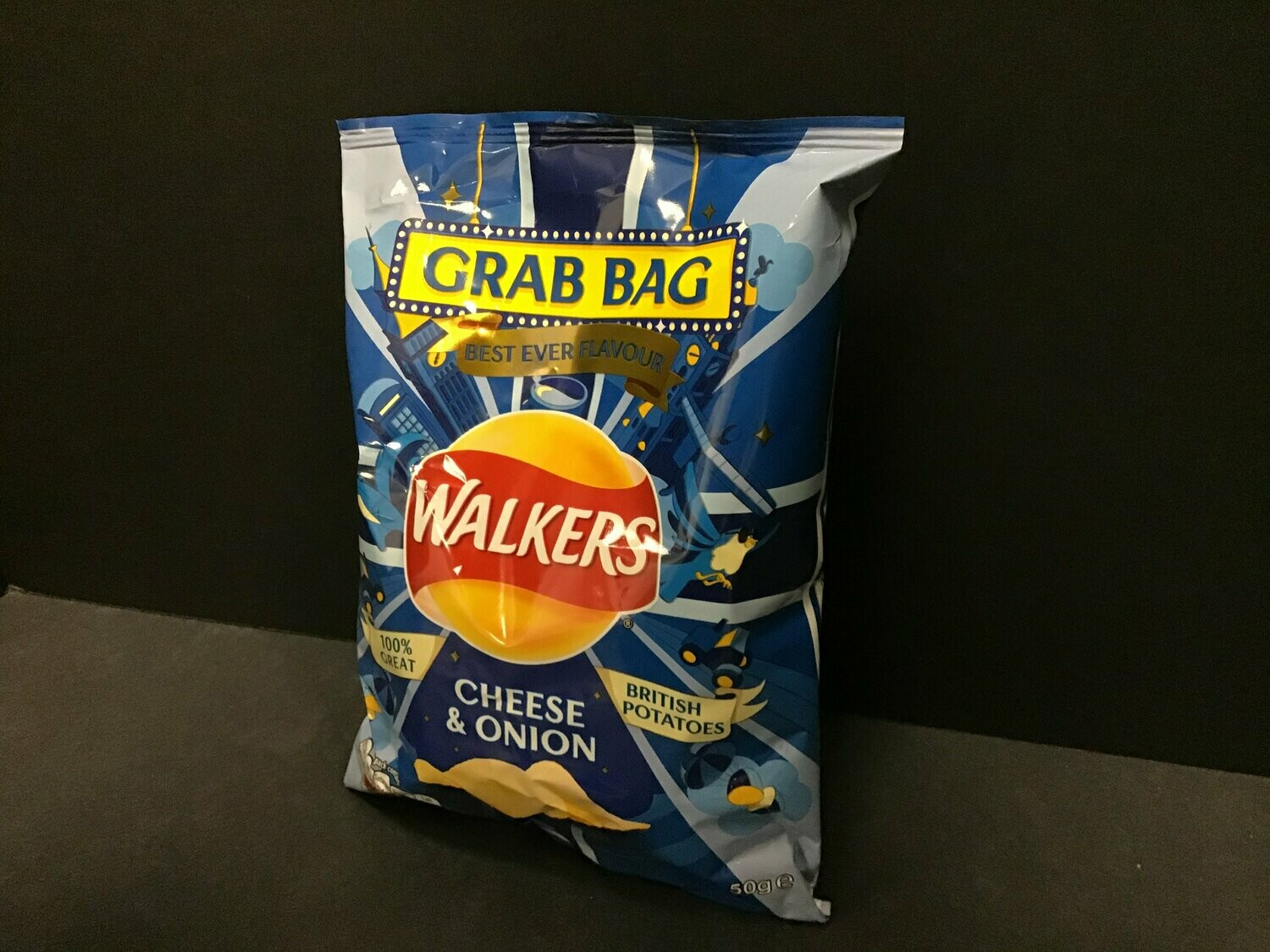 Walkers Oven Baked Cheese & Onion Crisps 37.5