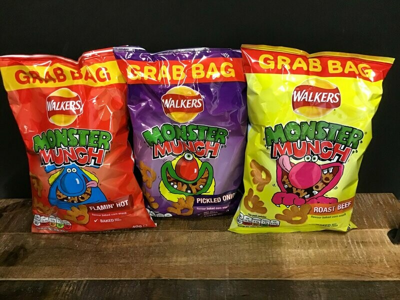 Walkers Monster Munch Sweet &amp; Spicy Flamin Hot 40g