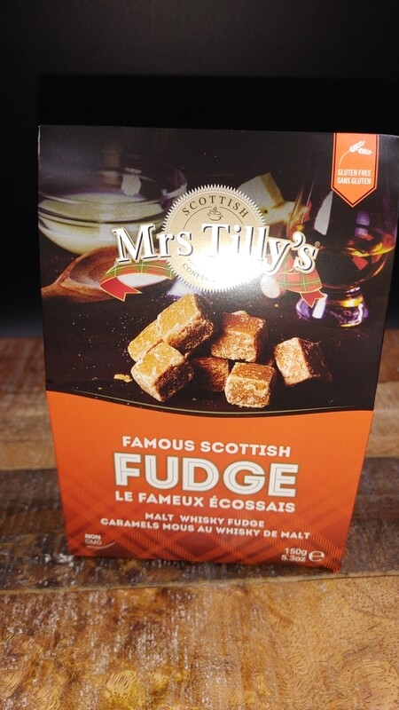 Mrs Tillys Malt Whisky Fudge 150g