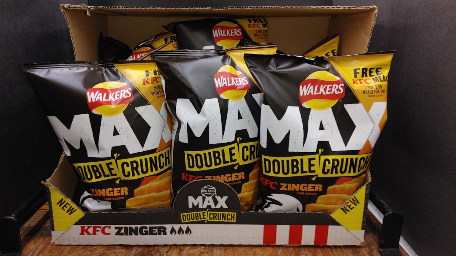 Walkers Max Double Crunch KFC Zinger Crisps